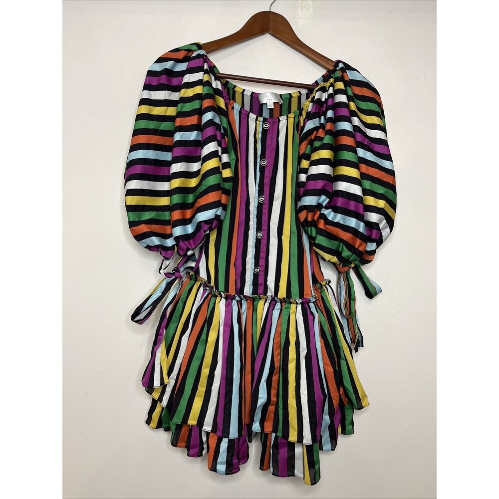 Caroline Constas Womens XS Striped Bella Dress